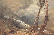 J.M.W. Turner Mer de Glace,in the Valley of Chamouni,Switzerland oil painting on canvas